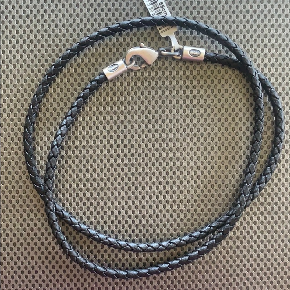 BICO Australia Black Braided PVC Necklace